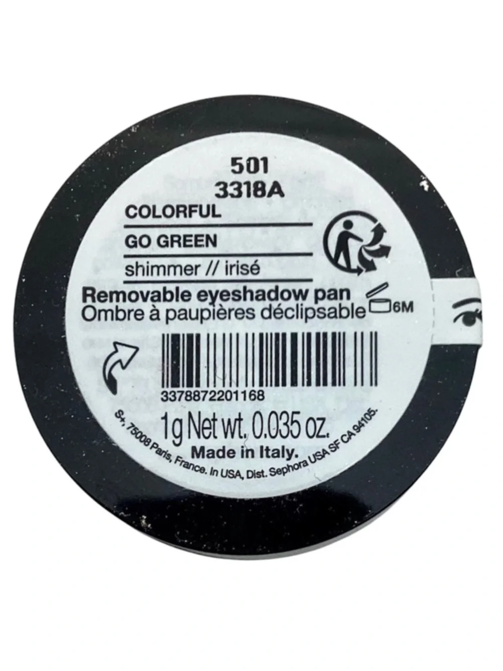 Sephora Collection “Go Green” Shimmer Eyeshadow (NWT)